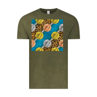 Vintage Olive american football medal with leopard Vintage Tee - BundleAndBundleShop