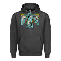 Charcoal Heather thuhderbird Zipper Hoodie - JahusDesignShop