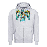 Heather Grey thuhderbird Zipper Hoodie - JahusDesignShop
