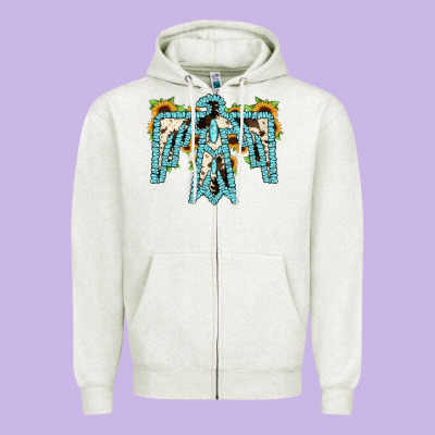 Thuhderbird Zipper Hoodie Designed By Jahusdesignshop