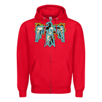 Red thuhderbird Zipper Hoodie - JahusDesignShop