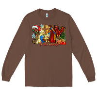 Chestnut Joy To The World Long Sleeve Tee - CowhideDigitalArt