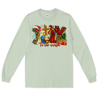 Matcha Joy To The World Long Sleeve Tee - CowhideDigitalArt