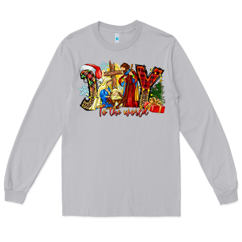 Joy To The World Long Sleeve Tee by CowhideDigitalArt | Teevron