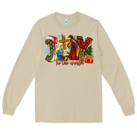 Mushroom Joy To The World Long Sleeve Tee - CowhideDigitalArt