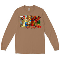 Toasted Coconut Joy To The World Long Sleeve Tee - CowhideDigitalArt