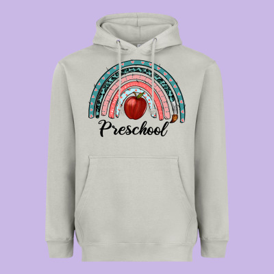 Preschool Rainbow Heavyweight Hoodie Designed By Ranaportraitstore