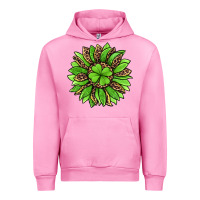 Fuchsia Pink lucky leopard st patricks sunflower Urban Hoodie - Jasminsmagicworld