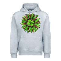 Heather Grey lucky leopard st patricks sunflower Urban Hoodie - Jasminsmagicworld