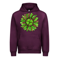 Mauve Wine lucky leopard st patricks sunflower Urban Hoodie - Jasminsmagicworld