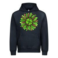 Navy lucky leopard st patricks sunflower Urban Hoodie - Jasminsmagicworld