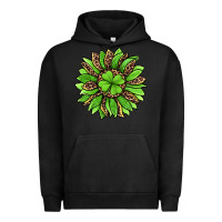 Pigment Black lucky leopard st patricks sunflower Urban Hoodie - Jasminsmagicworld