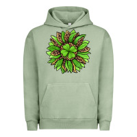 Pigment Oil Green lucky leopard st patricks sunflower Urban Hoodie - Jasminsmagicworld