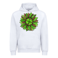 White lucky leopard st patricks sunflower Urban Hoodie - Jasminsmagicworld