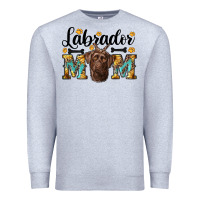 Heather Grey western labrador mom Premium Sweatshirt - RanaPortraitStore