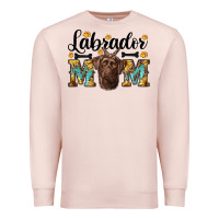 Pale Pink western labrador mom Premium Sweatshirt - RanaPortraitStore