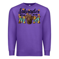 Purple western labrador mom Premium Sweatshirt - RanaPortraitStore
