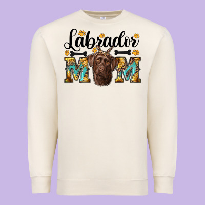 Western Labrador Mom Premium Sweatshirt Designed By Ranaportraitstore