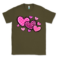 Army Green love hearts Classic Tee - OliviaCreatesArt