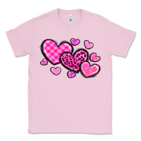 Bubblegum Pink love hearts Classic Tee - OliviaCreatesArt