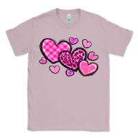 Lilac love hearts Classic Tee - OliviaCreatesArt