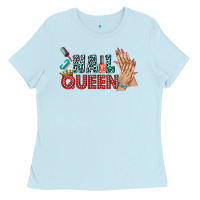 Baby Blue nail queen bbs Ladies Tee - BundleAndBundleShop