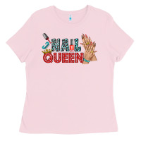 Bubblegum Pink nail queen bbs Ladies Tee - BundleAndBundleShop