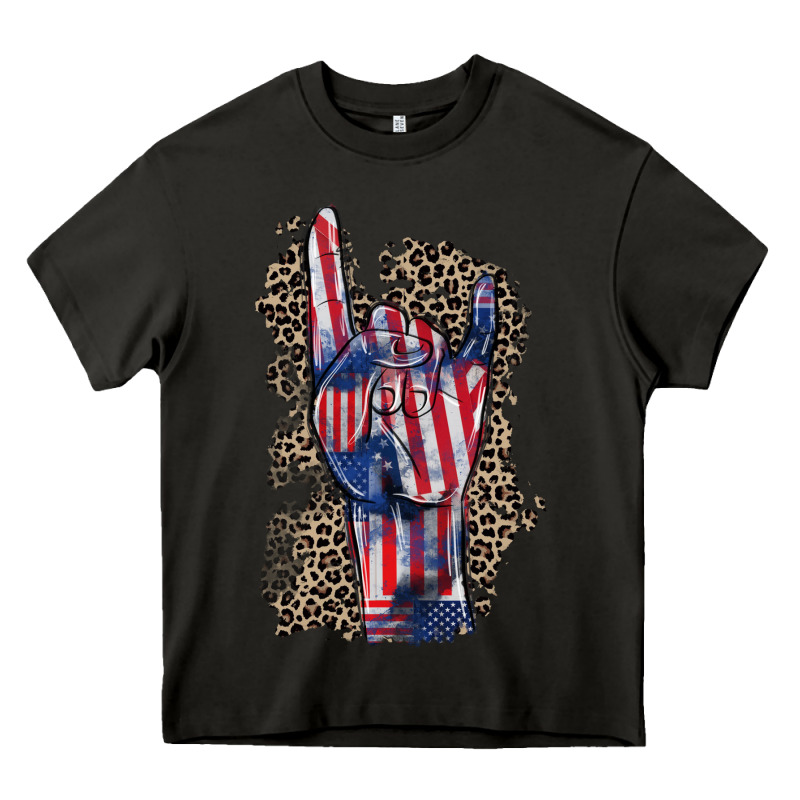 Freedom Rock Hand 4th Of July Heavy Core Tee by CowGirlArtShop | Teevron