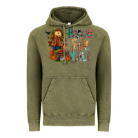 Vintage Olive happy fall y all Vintage Hoodie - CowhideDigitalArt