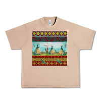 Burro teepe tent dreamcatcher totem pole seamless patter Urban Heavy Tee - FaDigitalArtStudio