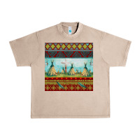 French Oak teepe tent dreamcatcher totem pole seamless patter Urban Heavy Tee - FaDigitalArtStudio