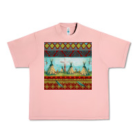 Salmon teepe tent dreamcatcher totem pole seamless patter Urban Heavy Tee - FaDigitalArtStudio