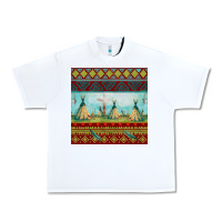 White teepe tent dreamcatcher totem pole seamless patter Urban Heavy Tee - FaDigitalArtStudio