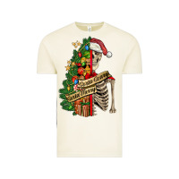 Vintage Arctic sorta merry sorta scary skeleton Vintage Tee - FaDigitalArtStudio