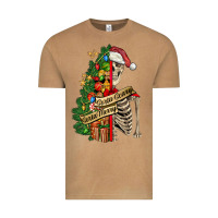 Sorta Merry Sorta Scary Skeleton Vintage Tee | Teevron