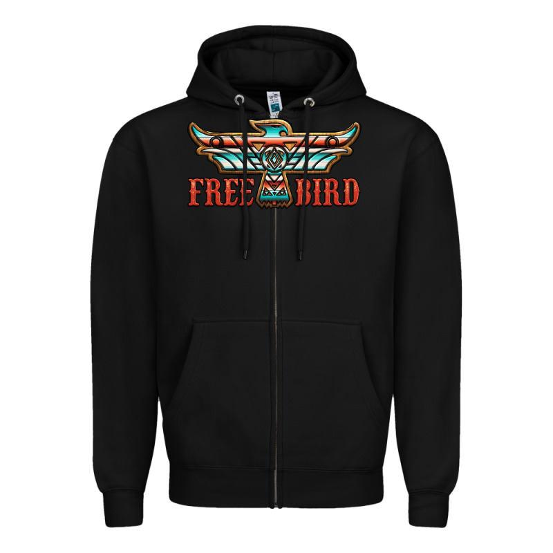 Thunderbird Free Bird Zipper Hoodie by JahusDesignShop | Teevron