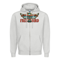 Dove Grey thunderbird free bird Zipper Hoodie - JahusDesignShop