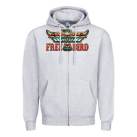Heather Grey thunderbird free bird Zipper Hoodie - JahusDesignShop