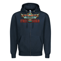 Navy thunderbird free bird Zipper Hoodie - JahusDesignShop