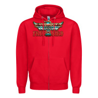 Red thunderbird free bird Zipper Hoodie - JahusDesignShop