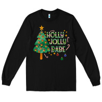 Black Jolly Jolly Babe Long Sleeve Tee - CowhideDigitalArt