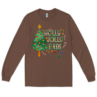 Chestnut Jolly Jolly Babe Long Sleeve Tee - CowhideDigitalArt