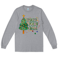 Heather Grey Jolly Jolly Babe Long Sleeve Tee - CowhideDigitalArt