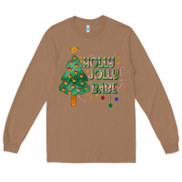 Toasted Coconut Jolly Jolly Babe Long Sleeve Tee - CowhideDigitalArt