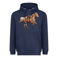 Navy horse body Heavyweight Hoodie - RanaPortraitStore