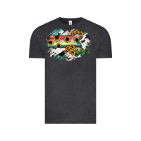 Vintage Black Massachusetts State Map Vintage Tee - RanaPortraitStore