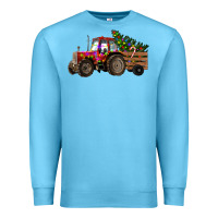 Ocean Blue christmas farm Premium Sweatshirt - RanaPortraitStore