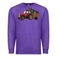 Purple christmas farm Premium Sweatshirt - RanaPortraitStore