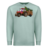 Seafoam christmas farm Premium Sweatshirt - RanaPortraitStore