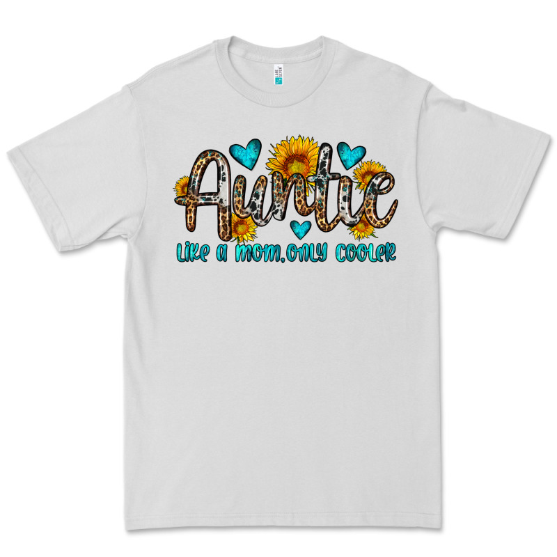 Auntie Like A Mom Only Cooler Premium Tee by OliviaCreatesArt | Teevron